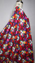 Artlux ~ 'Damson' Multi | Navy Marocaine Viscose Crepe ~ Made in Italy ~ *Clearance Sale 30% Off